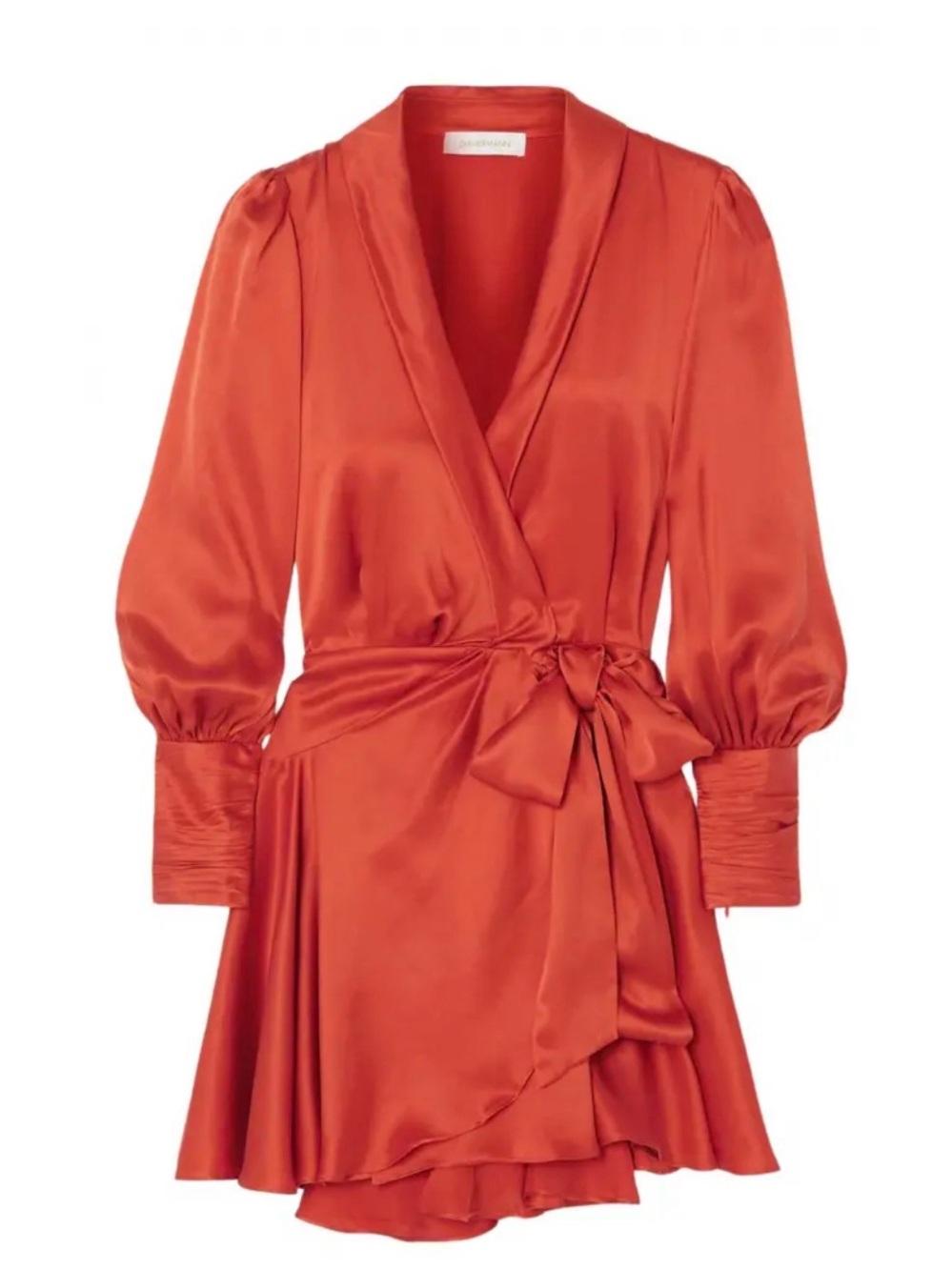 Zimmerman Ruffled silk mini dress